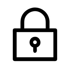 lock  vector flat icon