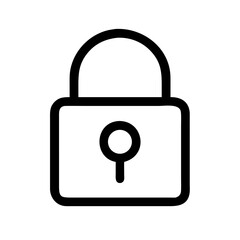 lock  vector flat icon