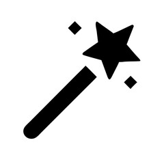 magic wand  vector flat icon