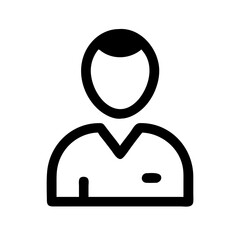 male  vector flat icon