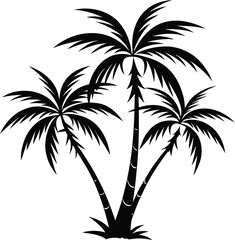 Obraz premium palm tree silhouette vector Designs 16