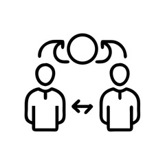 mentorship icon  vector flat icon