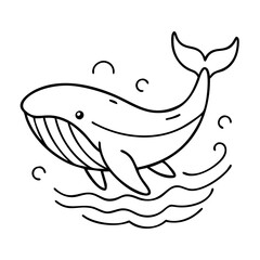 whale icon, whale vector illustration-simple illustration of whale, perfect for whale logos and icons