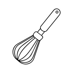 Fototapeta premium whisk icon, whisk vector illustration-simple illustration of whisk, perfect for whisk logos and icons