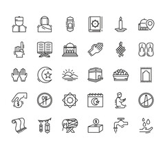 Islamic Ramadan and Eid Icons
