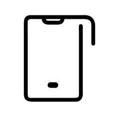 mobile notch  vector flat icon