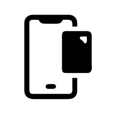 mobile notch  vector flat icon