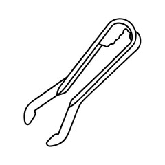 tongs icon, tongs vector illustration-simple illustration of tongs, perfect for tongs logos and icons