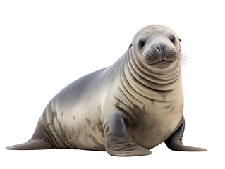 Naklejka premium a seal with a white background