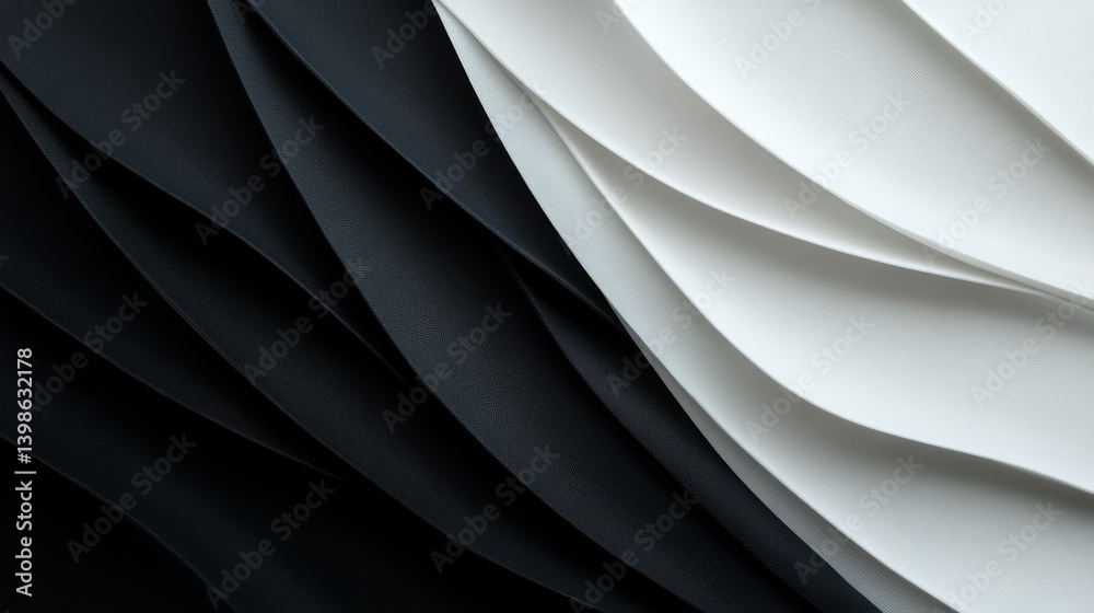 Poster Crafted with flowing lines in black and silver, this abstract backdrop presents a sleek, contemporary pattern perfect for various design projects