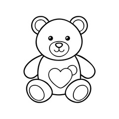 teddy bear icon, teddy bear vector illustration-simple illustration of teddy bear, perfect for teddy bear logos and icons