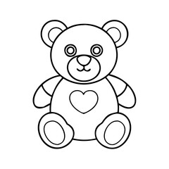 teddy bear icon, teddy bear vector illustration-simple illustration of teddy bear, perfect for teddy bear logos and icons