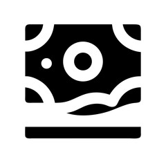 money bill wave glyph  vector flat icon