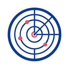 Radar Icon for Detection and Navigation Technology