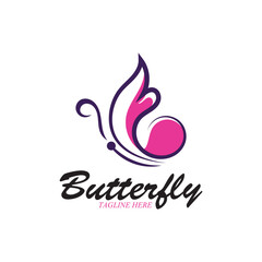 beatiful butterfly icon vector illustration template design