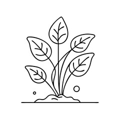 Obraz premium plant icon icon, plant icon vector illustration-simple illustration of plant icon, perfect for plant icon logos and icons