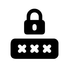 password  vector flat icon