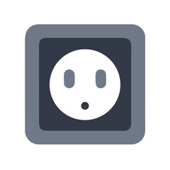 Fototapeta premium Socket Icon for Electrical Connectivity and Utility