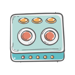 Fototapeta premium electric stove icon, electric stove vector illustration-simple illustration of electric stove, perfect for electric stove logos and icons