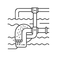sewer system icon, sewer system vector illustration-simple illustration of sewer system, perfect for sewer system logos and icons