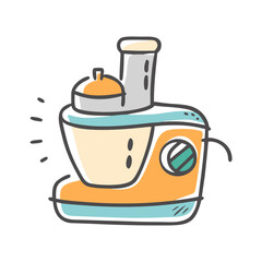 food processor icon, food processor vector illustration-simple illustration of food processor, perfect for food processor logos and icons
