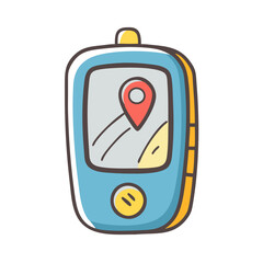 Obraz premium gps device icon, gps device vector illustration-simple illustration of gps device, perfect for gps device logos and icons