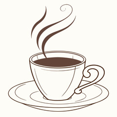 Cup of coffee vector illustration