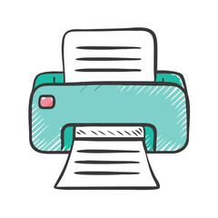 printer icon, printer vector illustration-simple illustration of printer, perfect for printer logos and icons
