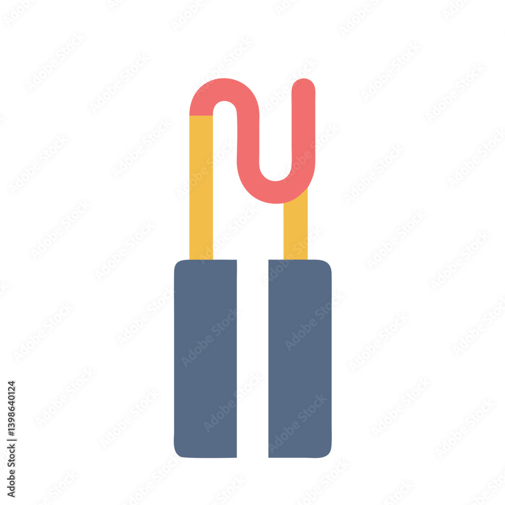 Aufkleber connected currents: minimal wires icon vector design
