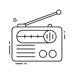radio icon, radio vector illustration-simple illustration of radio, perfect for radio logos and icons