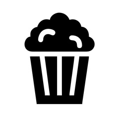 popcorn  vector flat icon