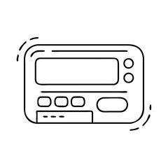pager icon, pager vector illustration-simple illustration of pager, perfect for pager logos and icons