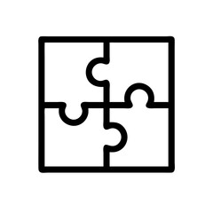 puzzle  vector flat icon