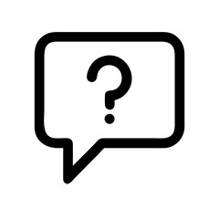 question  vector flat icon