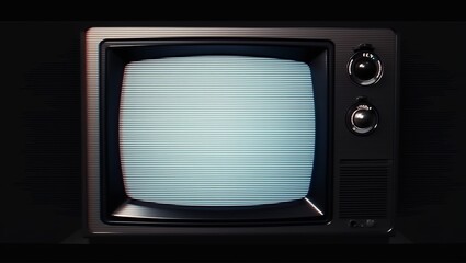 an old television screen displaying static with horizontal lines