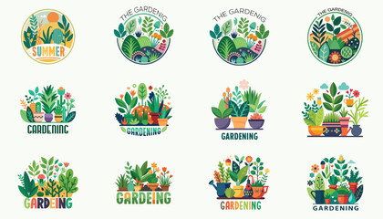 Gardening and Plants T-shirt Design | Botanic logo design