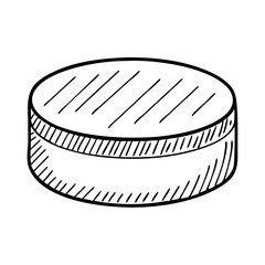 hockey puck icon, hockey puck vector illustration-simple illustration of hockey puck, perfect for hockey puck logos and icons