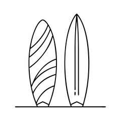surfboard icon, surfboard vector illustration-simple illustration of surfboard, perfect for surfboard logos and icons
