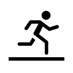 running  vector flat icon