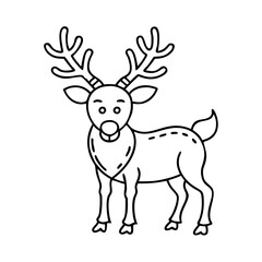 reindeer icon, reindeer vector illustration-simple illustration of reindeer, perfect for reindeer logos and icons