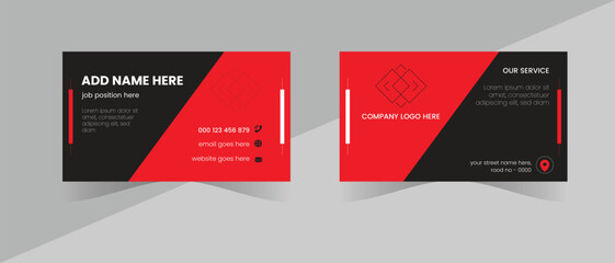 Creative modern business card design and unique marketing business card template 