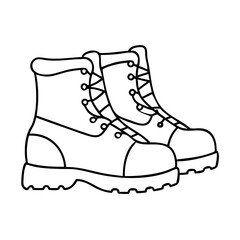 hiking boots icon, hiking boots vector illustration-simple illustration of hiking boots, perfect for hiking boots logos and icons
