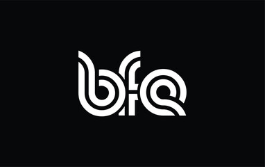 BFE Creative Unique Modern Letter Logo Design. Stylized logo featuring a unique letter design, presenting abstract minimalist aesthetics and modern appeal.
