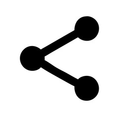share  vector flat icon