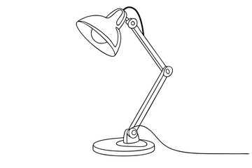 Desk lamp line art design