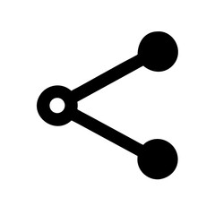 share  vector flat icon