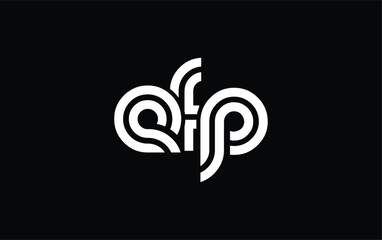 EFP Creative Unique Modern Letter Logo Design. Stylized logo featuring a unique letter design, presenting abstract minimalist aesthetics and modern appeal.