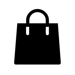 shopping bag add  vector flat icon