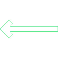 Left Arrow single vector illustration icon