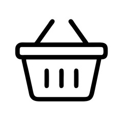 shopping basket  vector flat icon